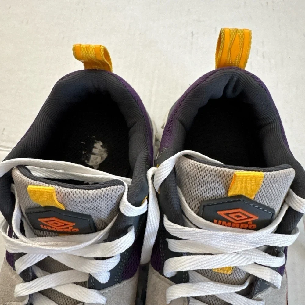 Umbro Gray and Purple Trail Sneakers